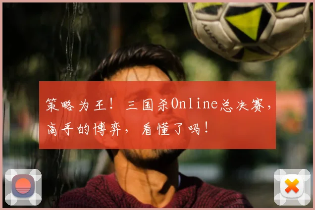 策略为王!三国杀Online总决赛,高手的博弈,看懂了吗!